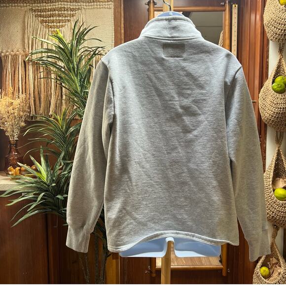 League Florida Gators Pullover Sweatshirt L Heather Gray Sueded Fleece UF Snap - Picture 2 of 9